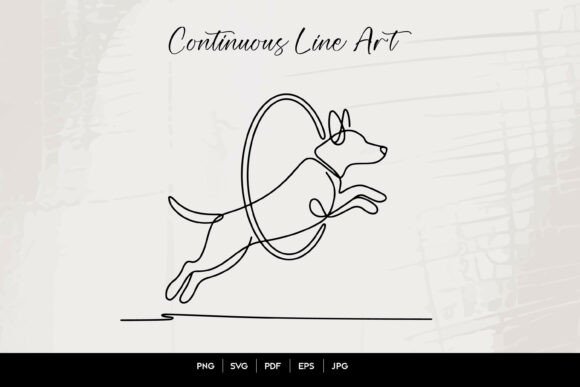 Dog Jumping Line Art: A Designer's Review