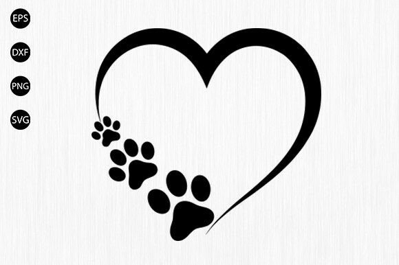 Dog Paw Heart Svg, Cat Paw Heart Svg: A Designer's Review