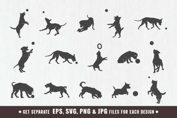 Dog Playing with Ball Silhouette: A Designer's Review
