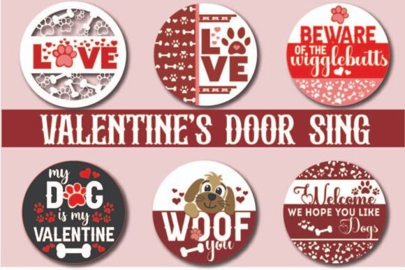 Dog Valentine's Day Round Sign: A Designer's Review