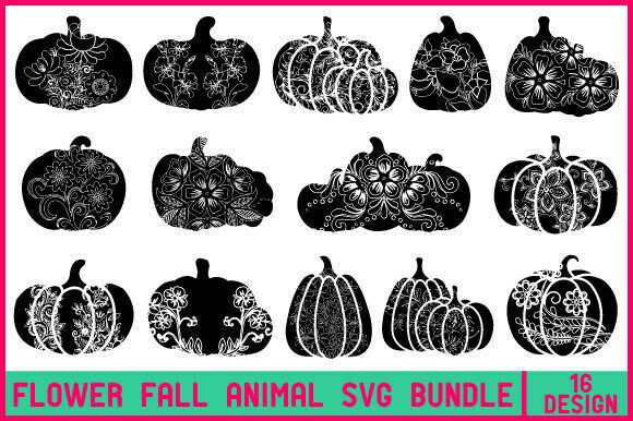 FLOWER FALL ANIMAL SVG BUNDLE