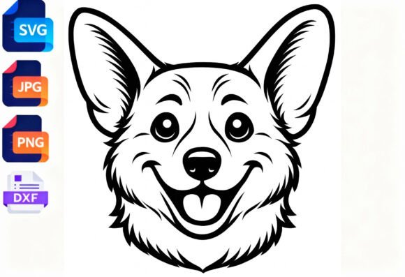 Happy Corgi Face SVG Clipart Dog Breed: Designer Review