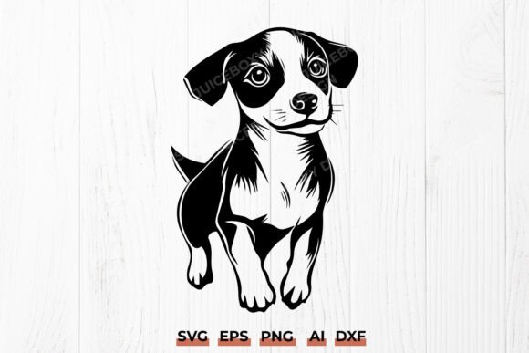 Jack Russell Terrier Puppy SVG, Cute Dog